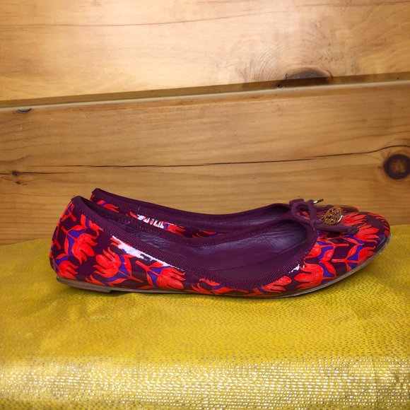 Tory Burch Ballet Flats Red Patent 8 - Picture 4 of 8